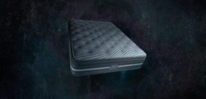 Image of a Beautyrest mattress floating in space.