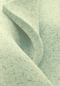 close up of some foam.